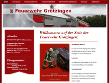 Tablet Screenshot of feuerwehr-groetzingen.de